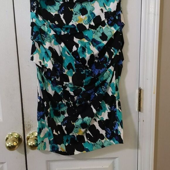JAX fitted simmer printed dress Sz 4 - Picture 2 of 6